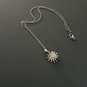 Revital & Renew Sterling Silver Starburst Pendant Necklace