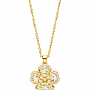 Revital & Renew Gold Crystal Four Leaf Clover Pendant Necklace