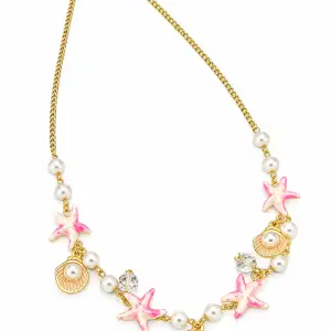Revital & Renew Coastal Starfish & Seashell Pearl Charm Necklace