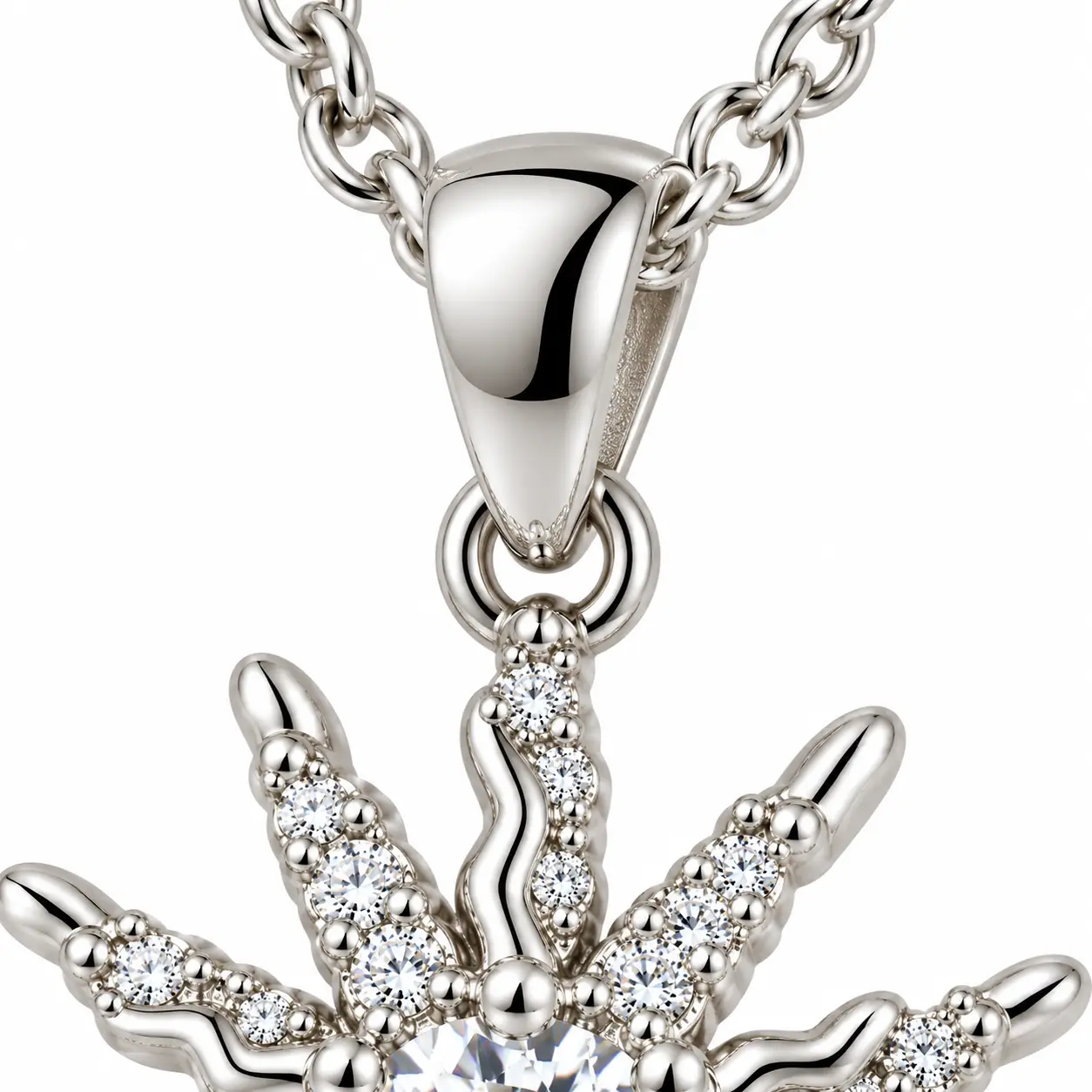 Revital & Renew Silver Starburst Pendant Necklace - Image 8