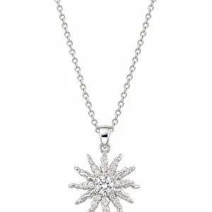 Revital & Renew Silver Starburst Pendant Necklace